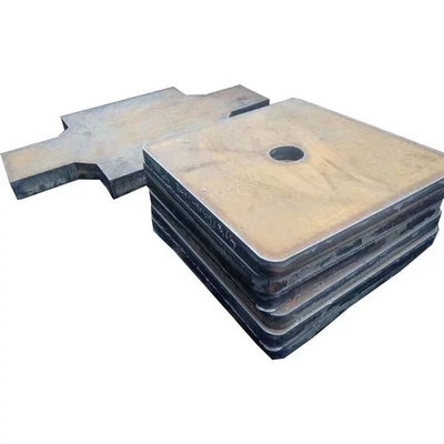 Q345B Baja Karbon Pelat Baja Kustom Memotong CNC Flame S355J2 Pelat Pemasangan Logam Datar