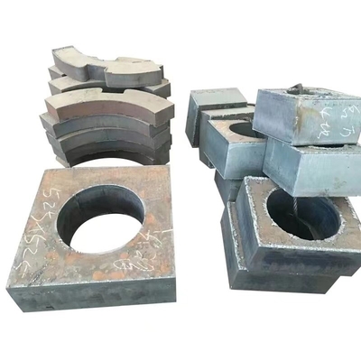 ASTM Heavy Duty CNC Flame Pemotongan Fixing Plate Flensa Bagian Logam Baja Karbon