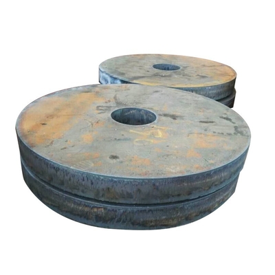 80mm CNC Flame Pemotongan Q355B Baja Karbon Pelat Logam Bulat Datar