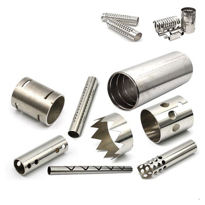 0.5mm OEM pemotongan laser Round Tabung CNC Tabung besi tahan karat Pipa Fabrikasi