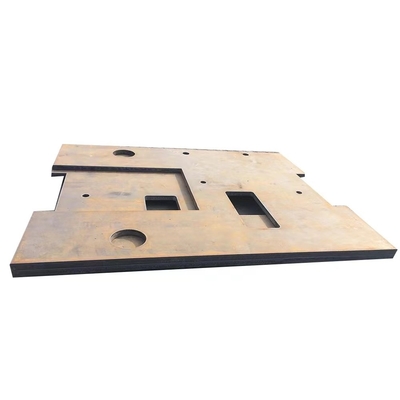 Machining Q355 Carbon Steel lembaran Plate Flame Cut Steel Cold Rolled Flame PemotonganLayanan