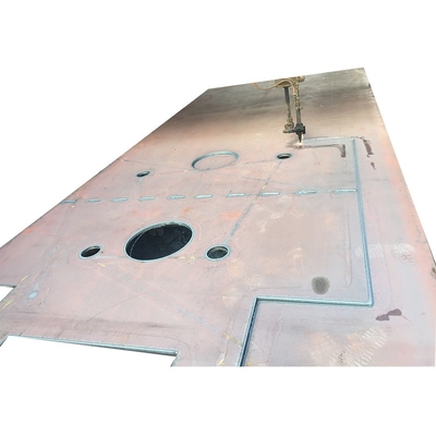 Baja Paduan 300mm CNC Pemotongan Api Q355B Pelat Logam Tugas Berat Baja Tebal