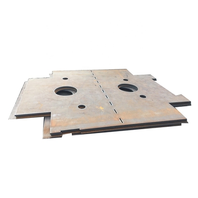 ASTM Heavy Duty CNC Flame Pemotongan Fixing Plate Flensa Bagian Logam Baja Karbon