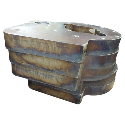 80mm CNC Flame Pemotongan Q355B Baja Karbon Pelat Logam Bulat Datar