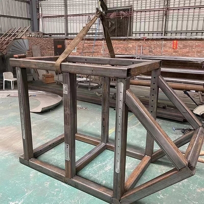 Q355B 650mm kebiasaan Steel pengelasan Komponen Rangka Bangunan Baja Struktural Besar