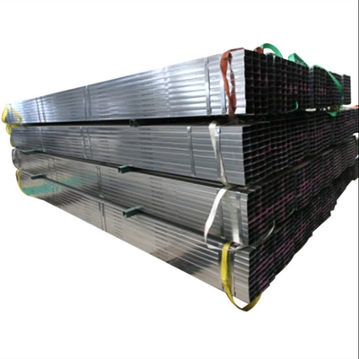 1000mm - 12000mm Tabung Baja Persegi Hot Dip Pipa Bagian Berongga Galvanis